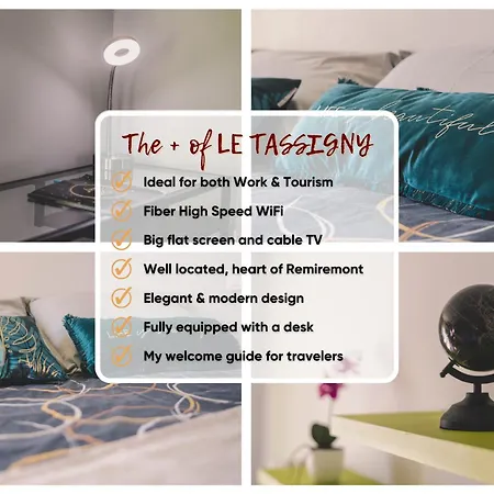 Le Tassigny 3 Etoiles - Hyper-centre Balneo Wifi Parking * רמירמון