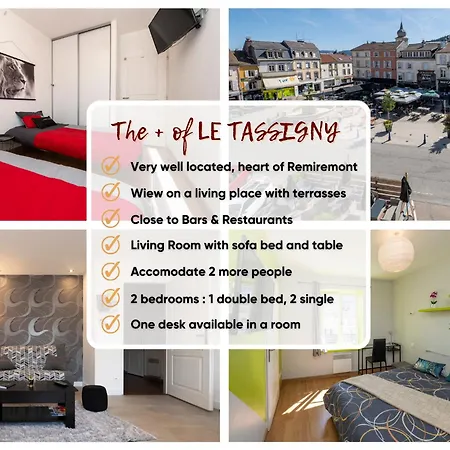 Le Tassigny 3 Etoiles - Hyper-centre Balneo Wifi Parking דירה *