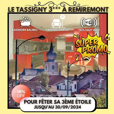 Le Tassigny 3 Etoiles - Hyper-centre Balneo Wifi Parking