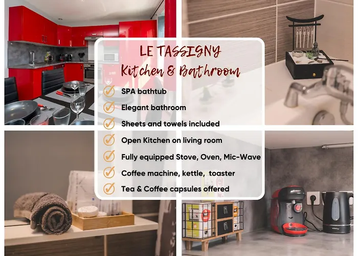 Le Tassigny 3 étoiles - Hyper-centre Balneo Wifi Parking